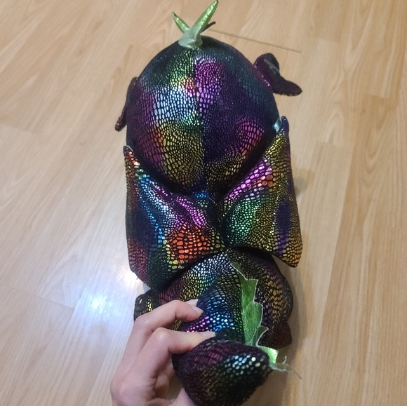 Colorful Dragon Unicorn plushy stuffed animal - Picture 4 of 5